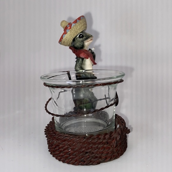 Gecko Southwestern Votive Candle. Glass Candle Holder. Very Unique. - Picture 8 of 11